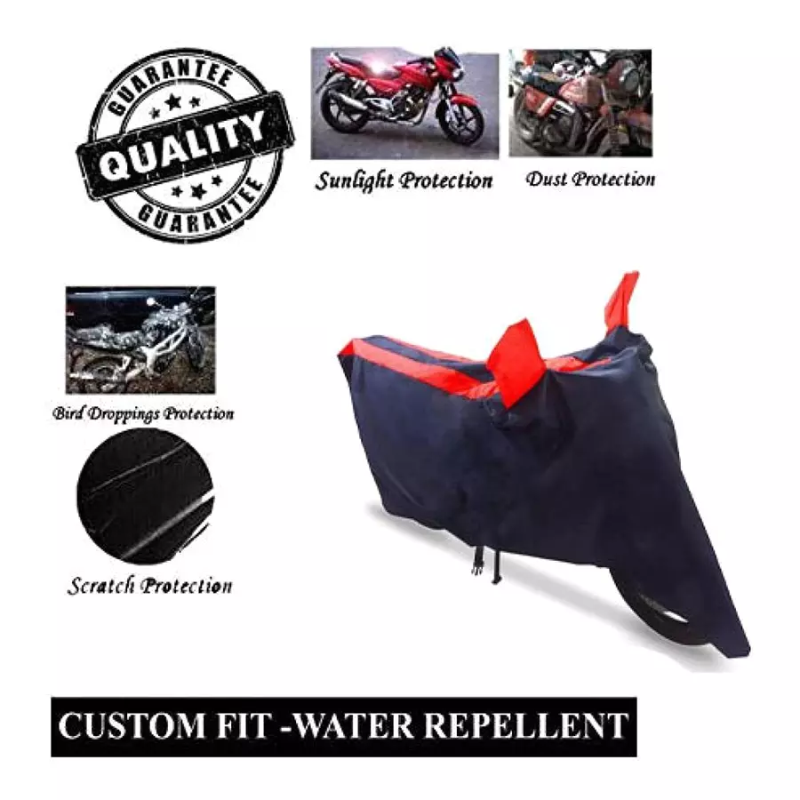 Auto Pearl Two Wheeler Cover For Triumph Rocket III (Red & Blue)