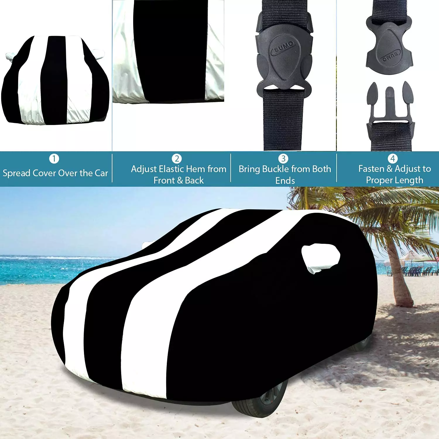 Allextreme KSG5006 Car Cover Compatible with Kia Sonet Custom Fit  UV Heat Resistant