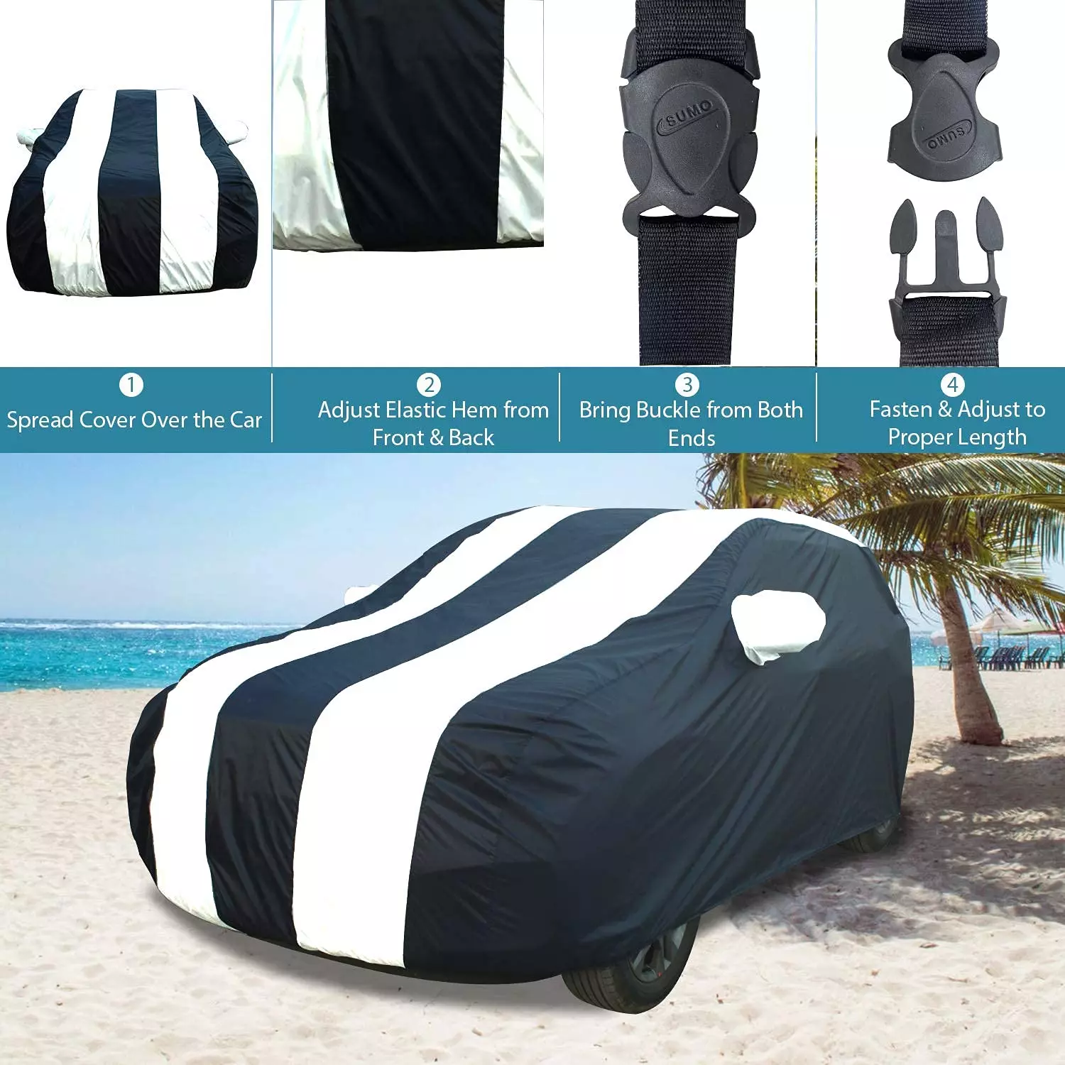 Allextreme LDB5005 Car Body Cover Compatible with Land Rover Discovery Custom Fit UV Heat Resistant