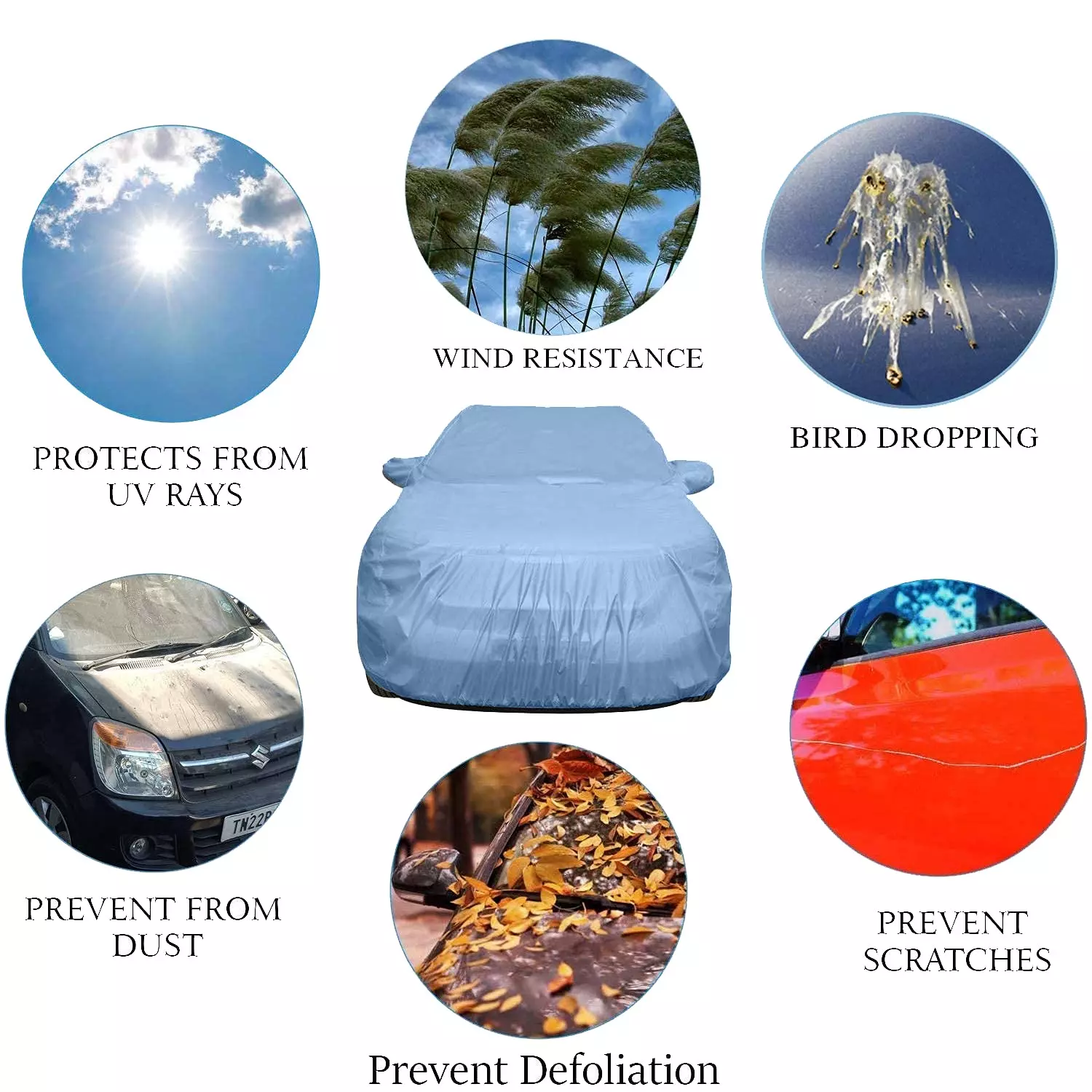 Allextreme LLB5001 Car Cover Compatible with Land Rover Free Lander-2 Custom Fit UV Heat Resistant