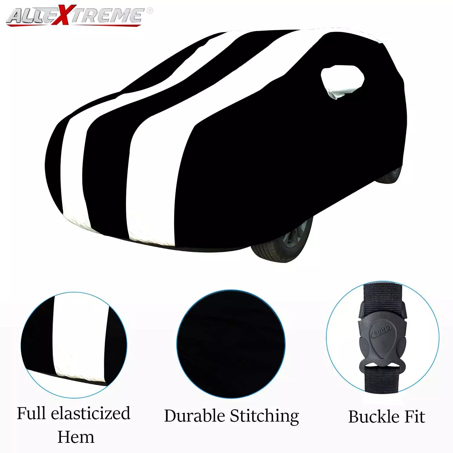 Allextreme MKB5006 Car Body Cover Compatible with Mahindra KUV100 Custom Fit UV Heat Resistant