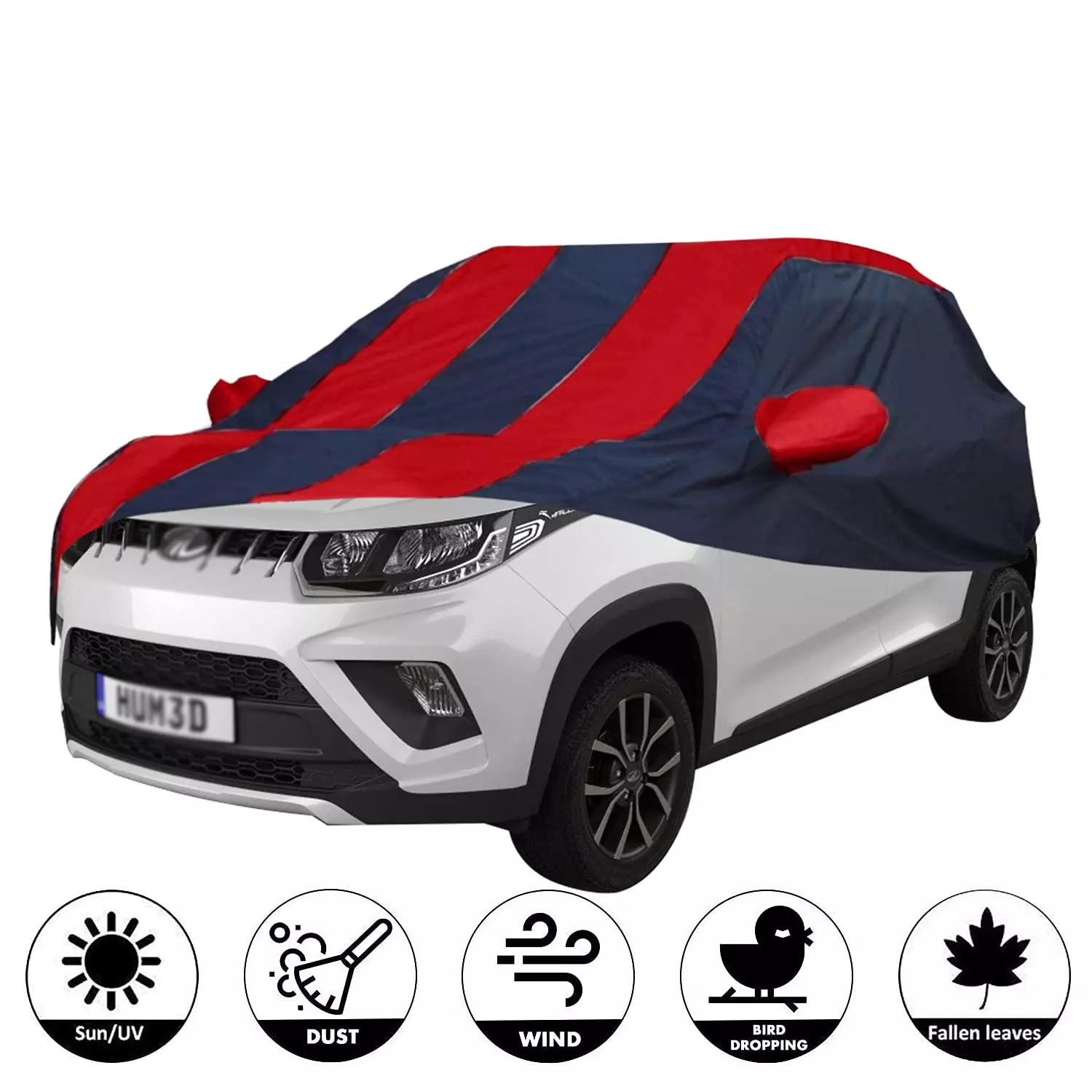 Allextreme MKB5004 Car Body Cover Compatible with Mahindra KUV100 Custom Fit UV Heat Resistant