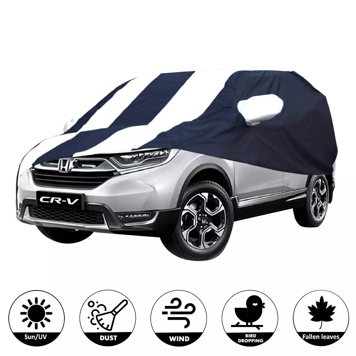 Allextreme CRZ5005 Car Body Cover Compatible with CR-V Custom Fit Dustproof UV Heat Resistant