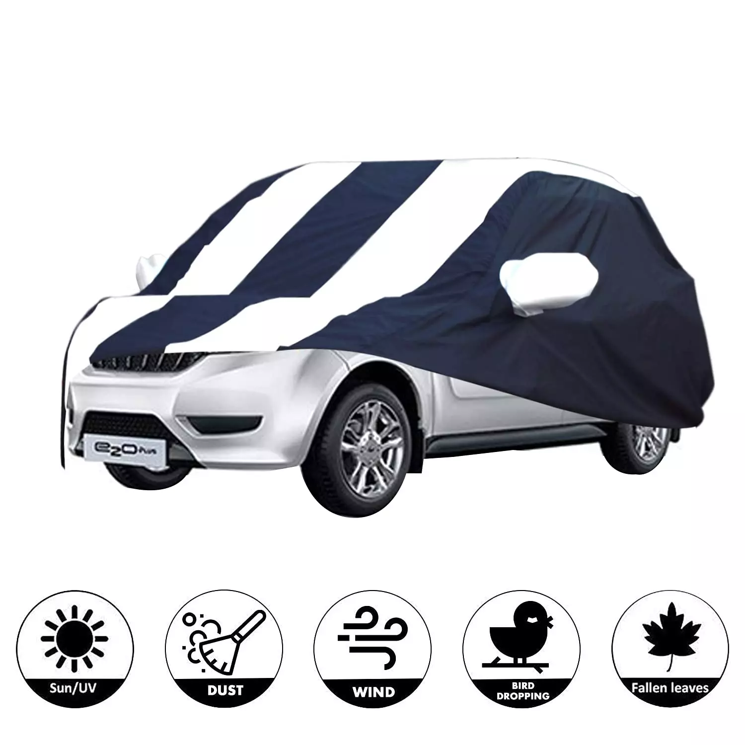 Allextreme M25005 Car Body Cover Compatible with Mahindra e2o Custom Fit Dustproof UV Heat Resistant
