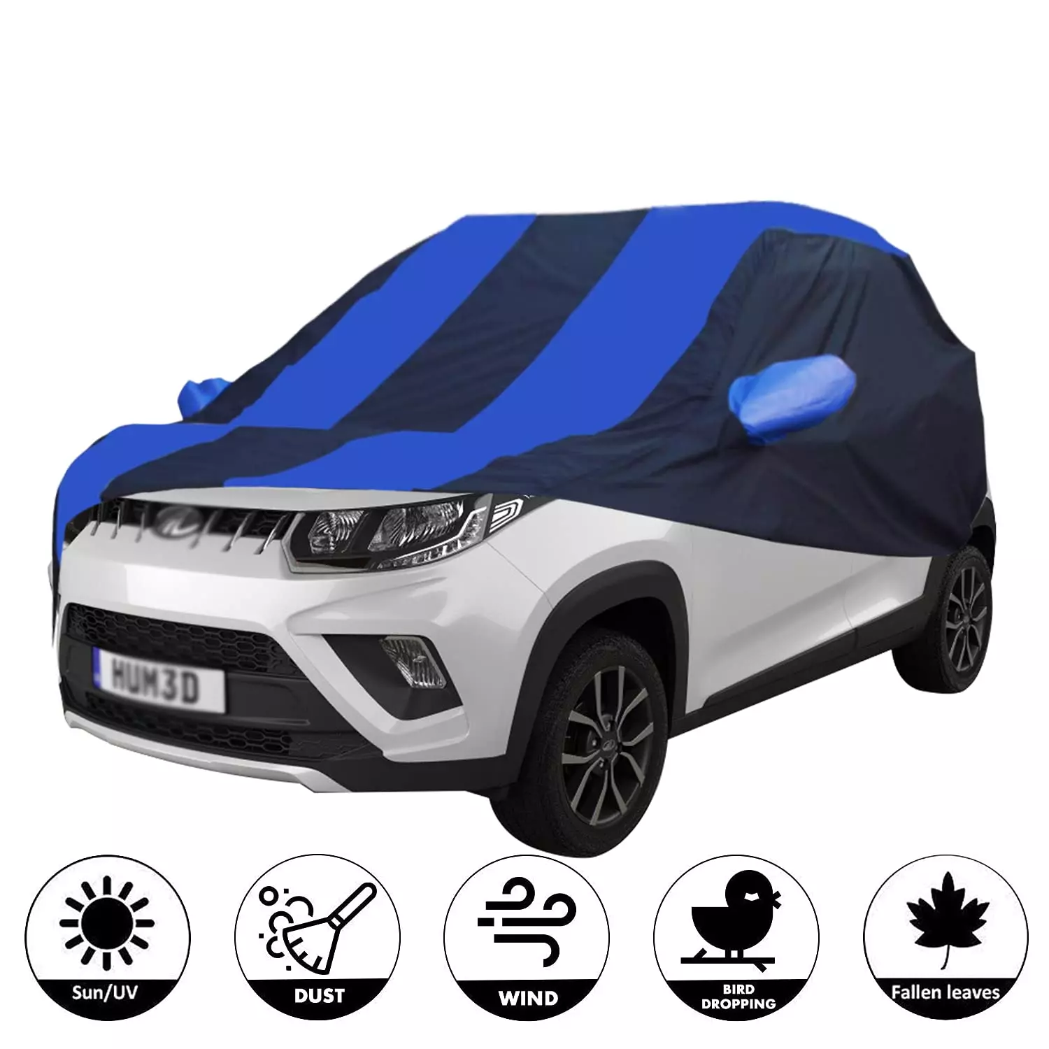 Allextreme MKB5002 Car Body Cover Compatible with Mahindra KUV100 Custom Fit UV Heat Resistant