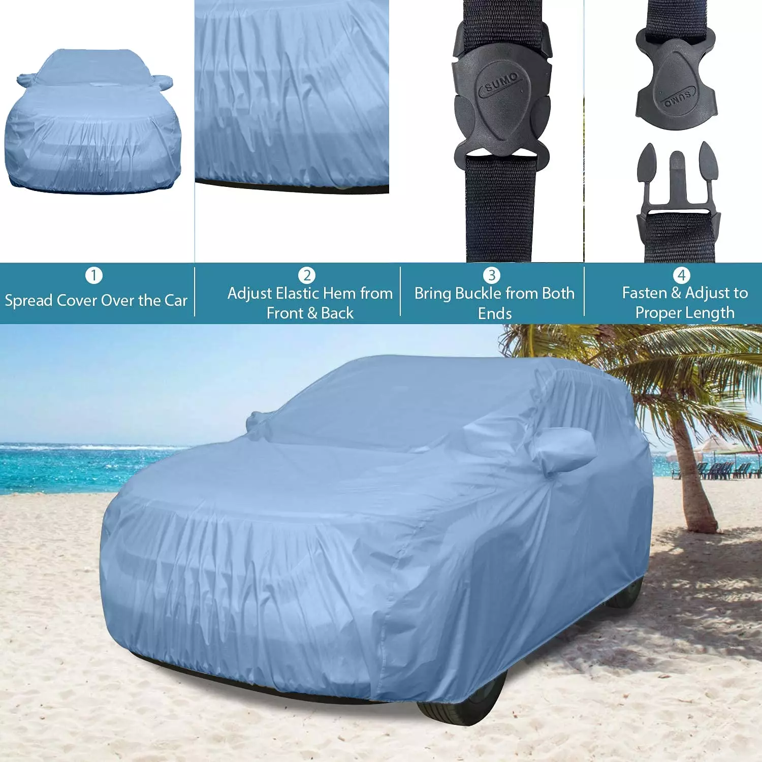 Allextreme HX7006 Car Cover Compatible with New & Old Xcent Custom Fit UV Heat Resistant