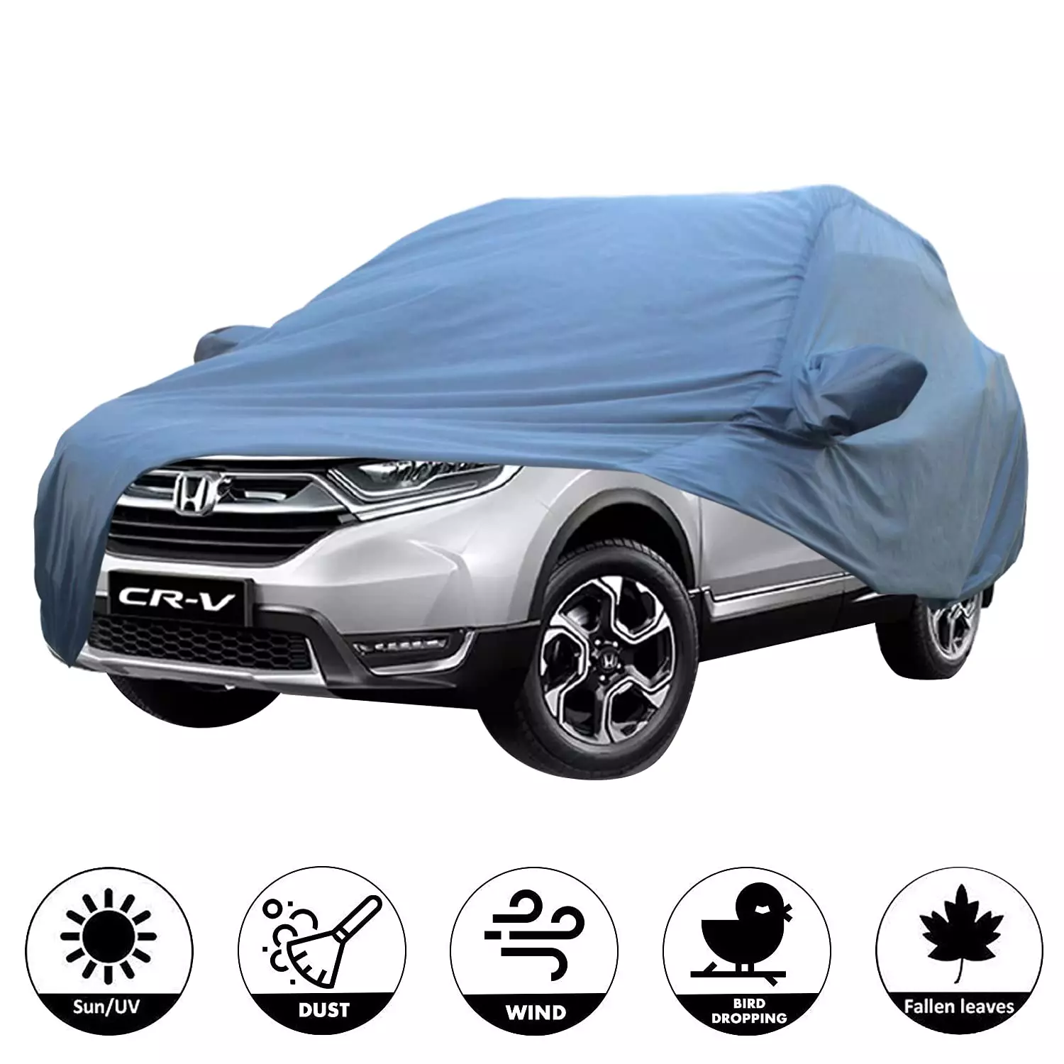 Buy Allextreme CRZ5001 Car Body Cover Compatible with CR-V Custom Fit Dustproof UV Heat Resistant Indoor Outdoor Body Protection (Blue with Mirror) from Industrybuying.com