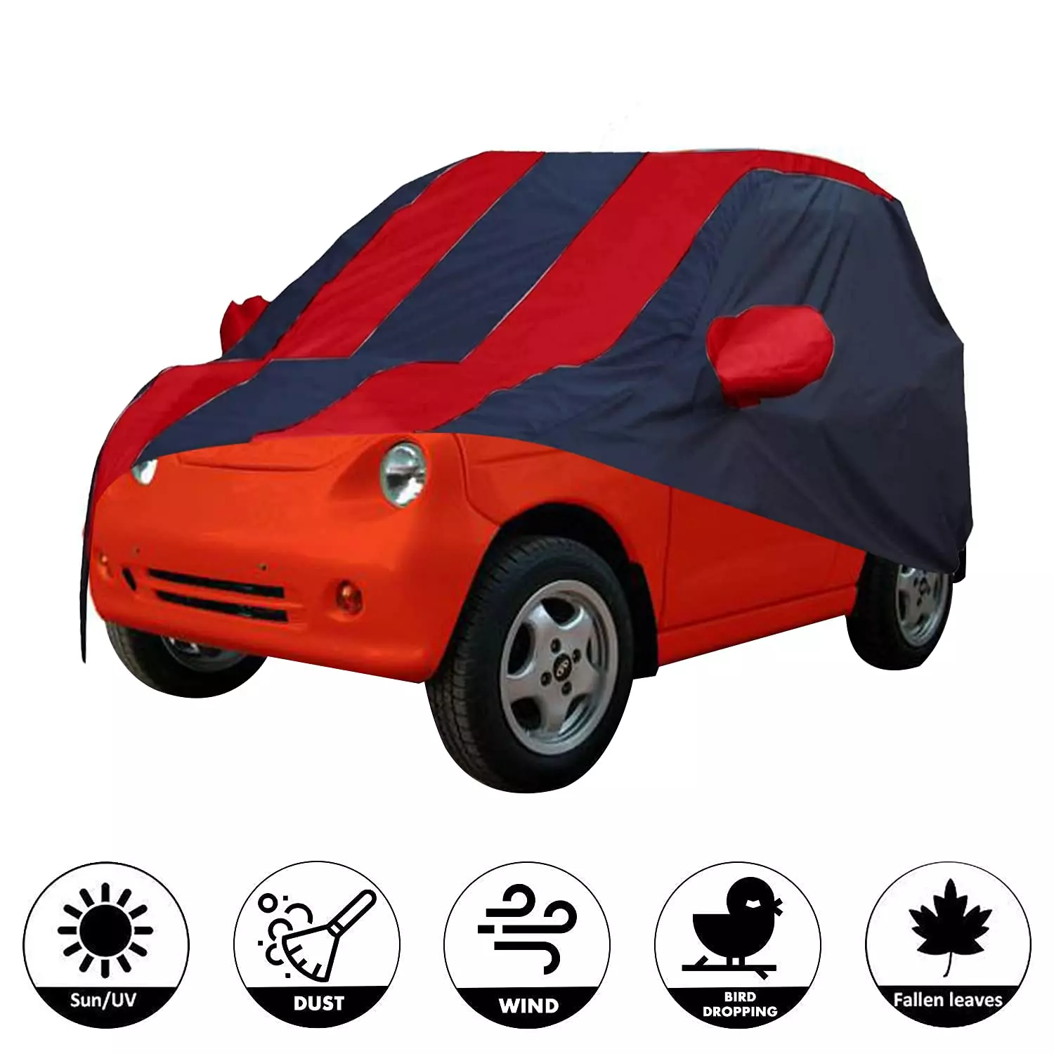 Allextreme MR5004 Car Body Cover Compatible with Mahindra Reva Custom Fit UV Heat Resistant