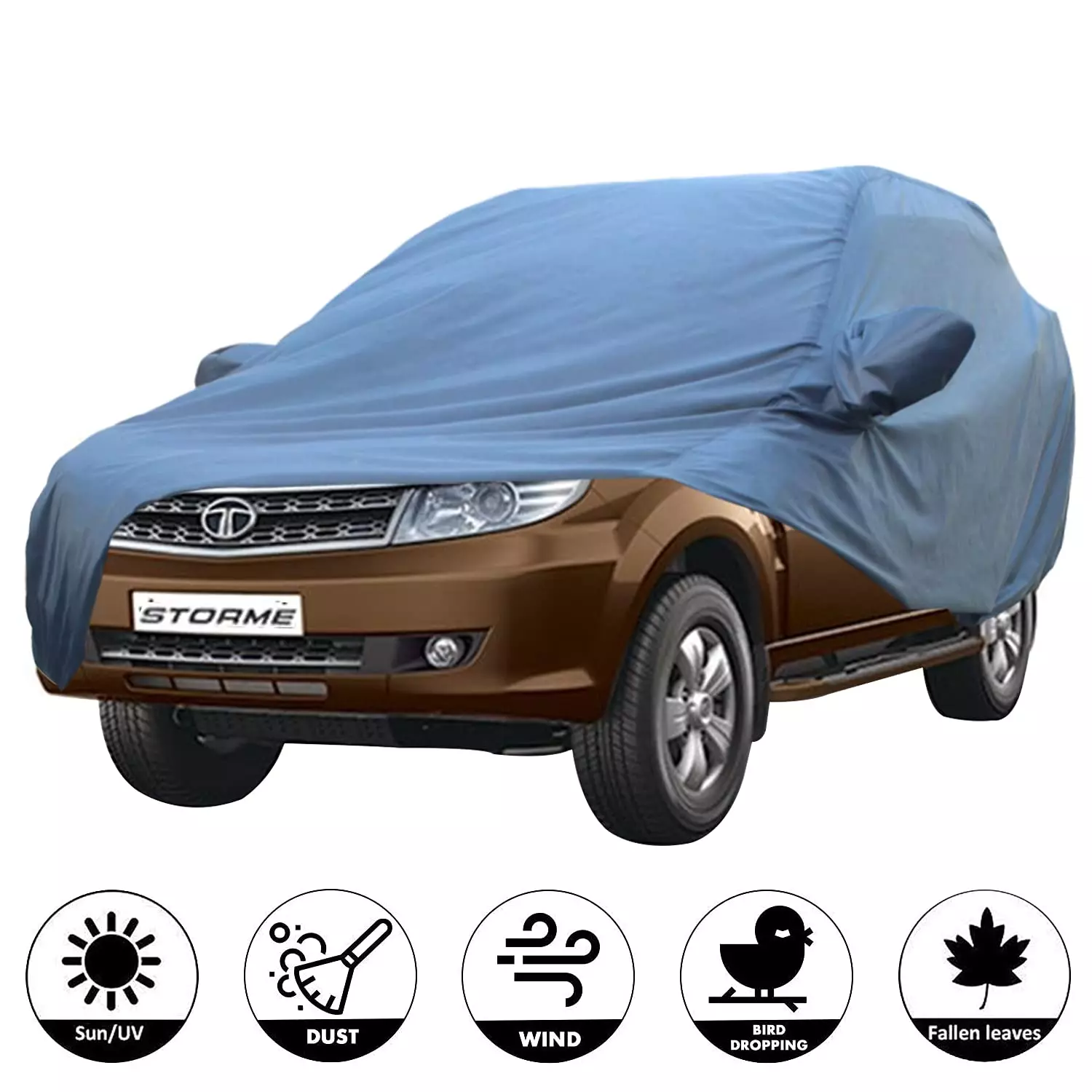 Allextreme TRY5001 Car Cover Compatible with Tata Safari Storme Custom Fit  UV Heat Resistant