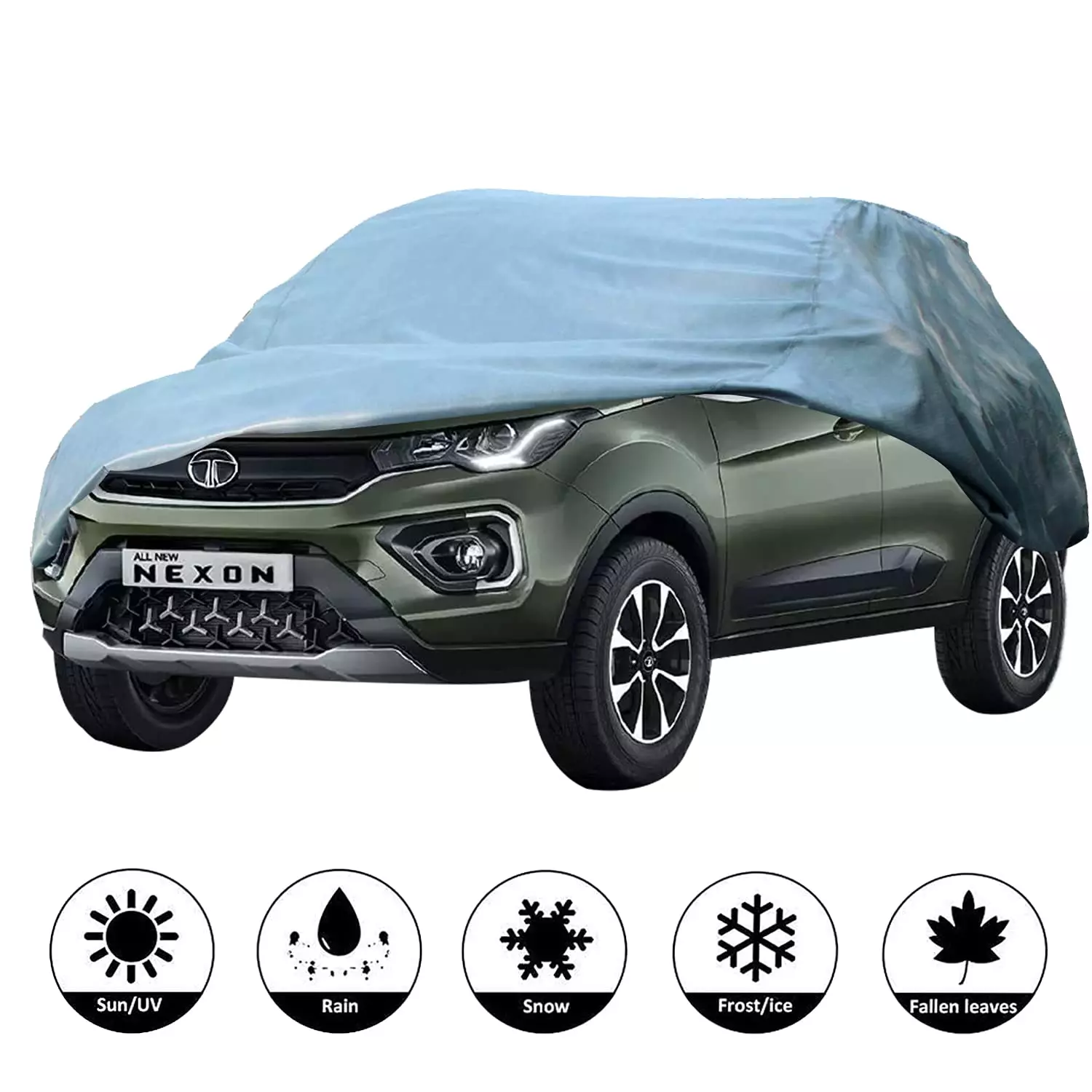 Allextreme TN7001 Car Cover Compatible with Tata Nexon Custom Fit  UV Heat Resistant