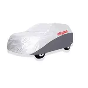 Elegant White & Grey Water Resistant Car Body Cover for Maruti Suzuki Baleno 2015 Onwards