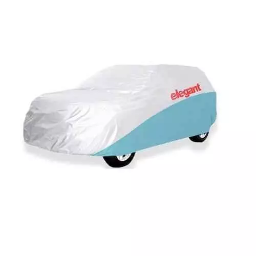 Elegant White & Blue Water Resistant Car Body Cover for Maruti Suzuki Ritz