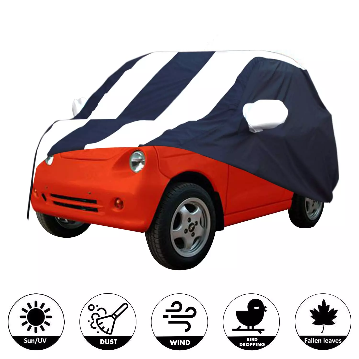 Allextreme MR5005 Car Body Cover Compatible with Mahindra Reva Custom Fit UV Heat Resistant