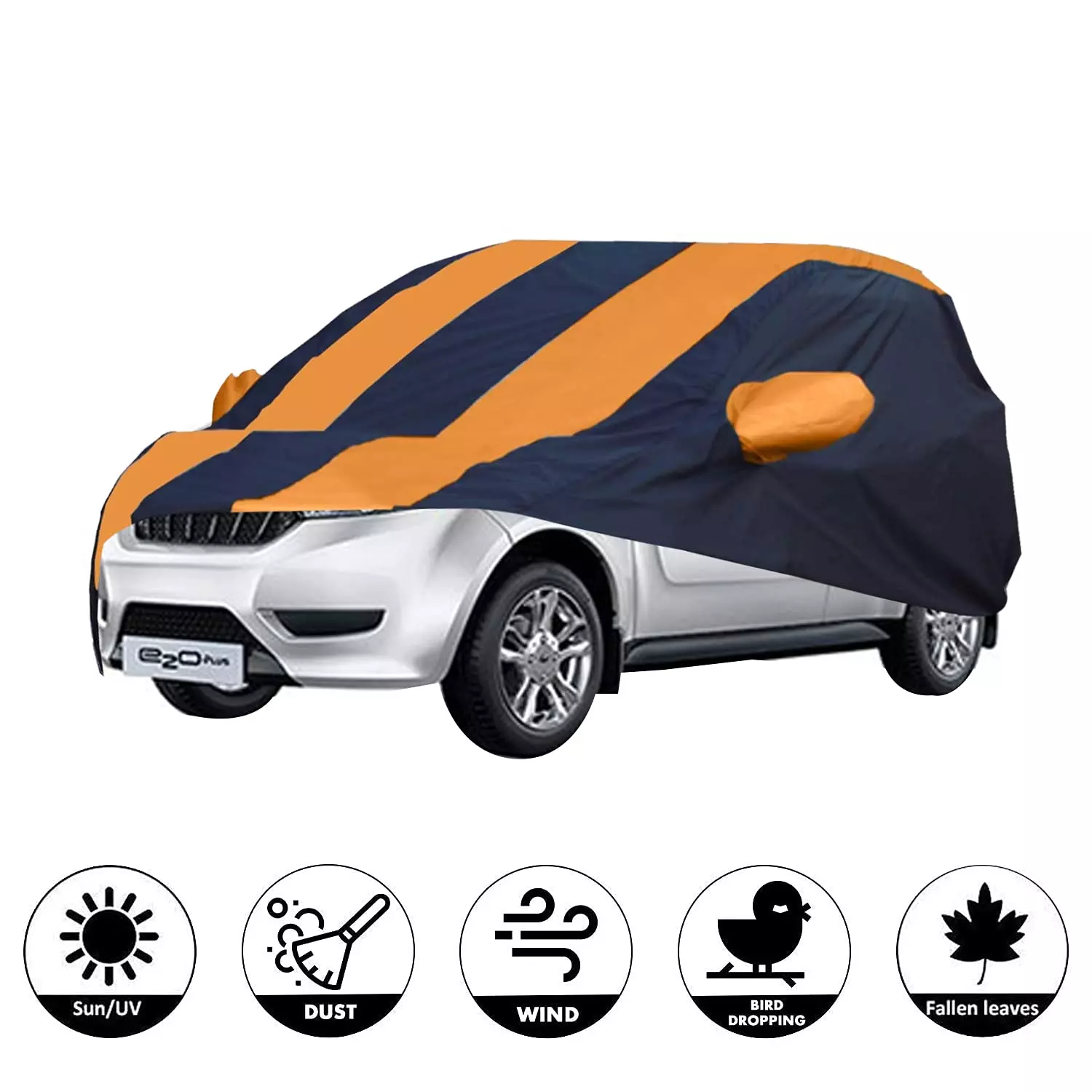 Allextreme M25003 Car Body Cover Compatible with Mahindra e2o Custom Fit Dustproof UV Heat Resistant