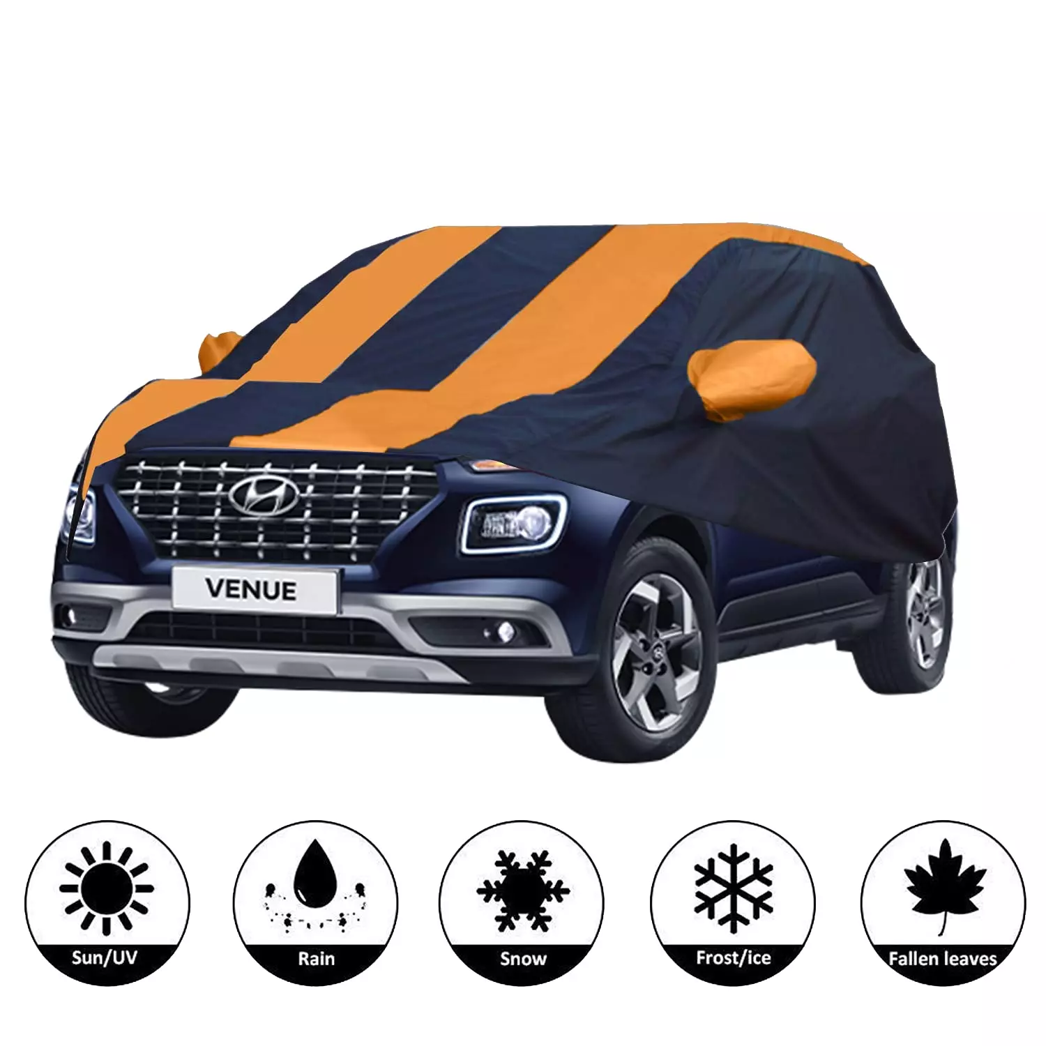Allextreme HV7011 Car Cover Compatible with Venue Custom Fit UV Heat Resistant