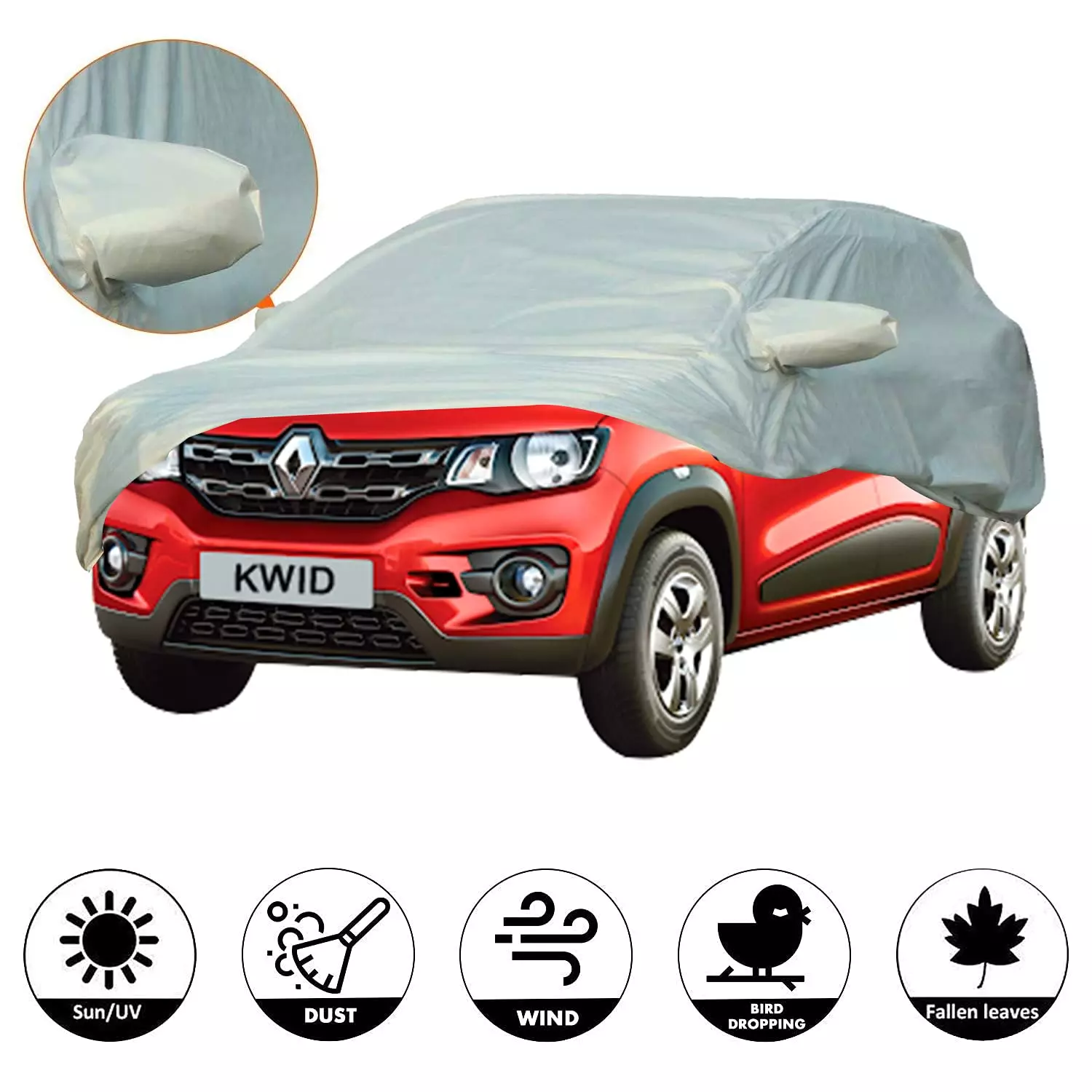 Allextreme RK7003 Car Cover Compatible with Renault KWID Custom Fit  UV Heat Resistant