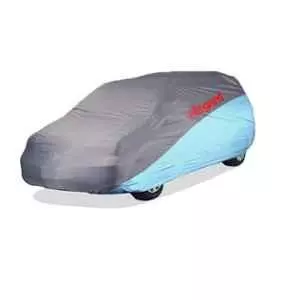 Elegant Grey & Blue Water Resistant Car Body Cover for Creta