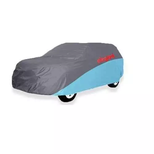 Elegant Grey & Blue Water Resistant Car Body Cover for Santro Xing