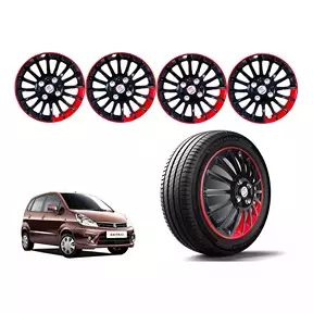 Auto Pearl BR14 R13 Press Type Wheel Hubcap with Retention Ring 33.02 cm (13 Inch) for Maruti Suzuki Zen Estilo (Pack of 4 Pcs)