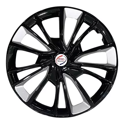 Auto Pearl DCR02 Press Type Wheel Cover with Retention Ring For Mahindra Scorpio 2.6L (Pack of 4 Pcs)