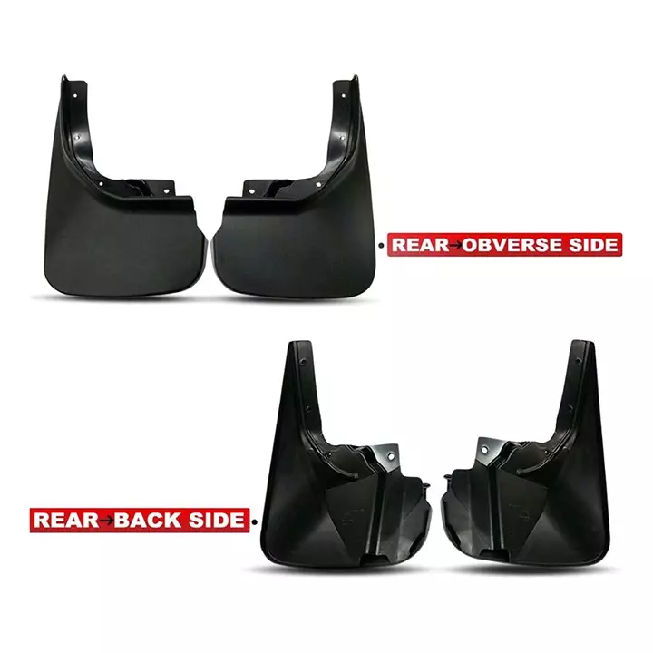 Auto Pearl Front and Rear Mud Guard For Nissan Kicks (Black) Set of 4 Pcs