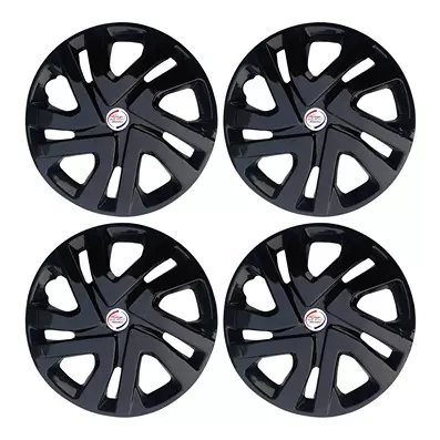 Auto Pearl W20BK20 R13 Press Type Wheel Hubcap with Retention Ring 33.02 cm (13 Inch) for Tata Tiago 1.2 Revotron XB (Pack of 4 Pcs)