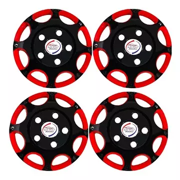 Auto Pearl BoBR23 R15 Press Type Wheel Hubcap with Retention Ring 381 mm(15 Inch) for Maruti Suzuki Gypsy King (Pack of 4 Pcs)