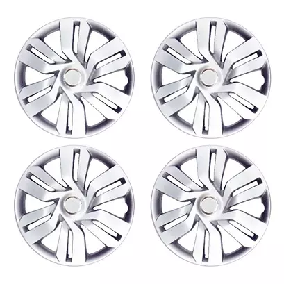Auto Pearl Premium Quality Car Full Caps Silver 381 mm(15 Inch) Wheel Cover For Mahindra NA (Pack of 4 Pcs)