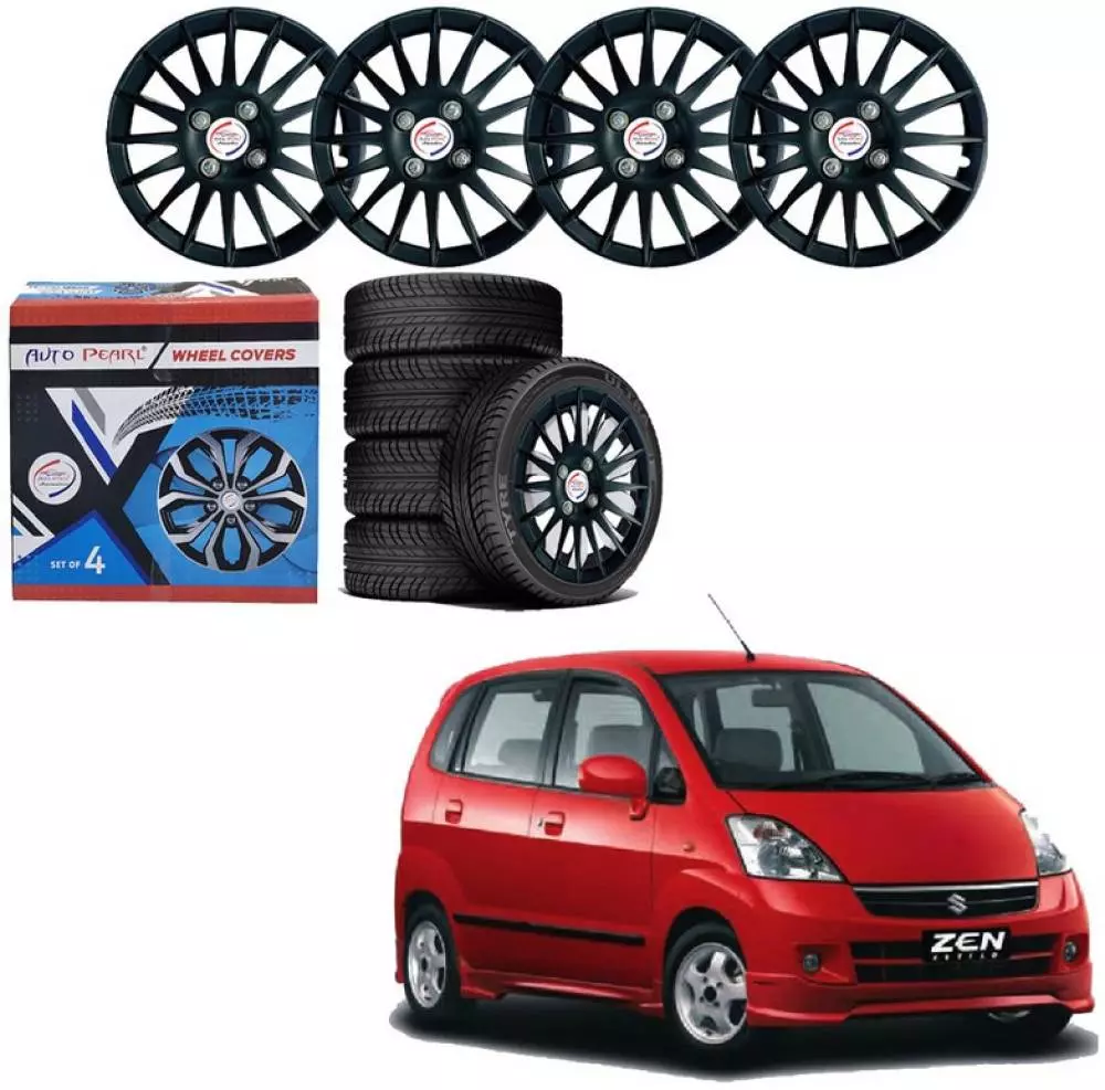 Auto Pearl R13 Press Type With Retention Ring PTAC06 Wheel Cover for Maruti Zen Estilo 44.6 cm-picture-36