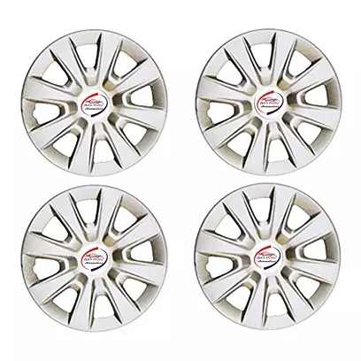 Auto Pearl FiSLV50 R14 Press Type Wheel Hubcap with Retention Ring 355.6 mm(14 Inch) for Tata Tiago 1.2 Revotron XZ (Pack of 4 Pcs)