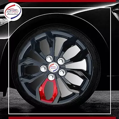 Auto Pearl Blk20 R13 Press Type Wheel Hubcap with Retention Ring 33.02 cm (13 Inch) for Tata Tiago 1.2 Revotron XB (Pack of 4 Pcs)