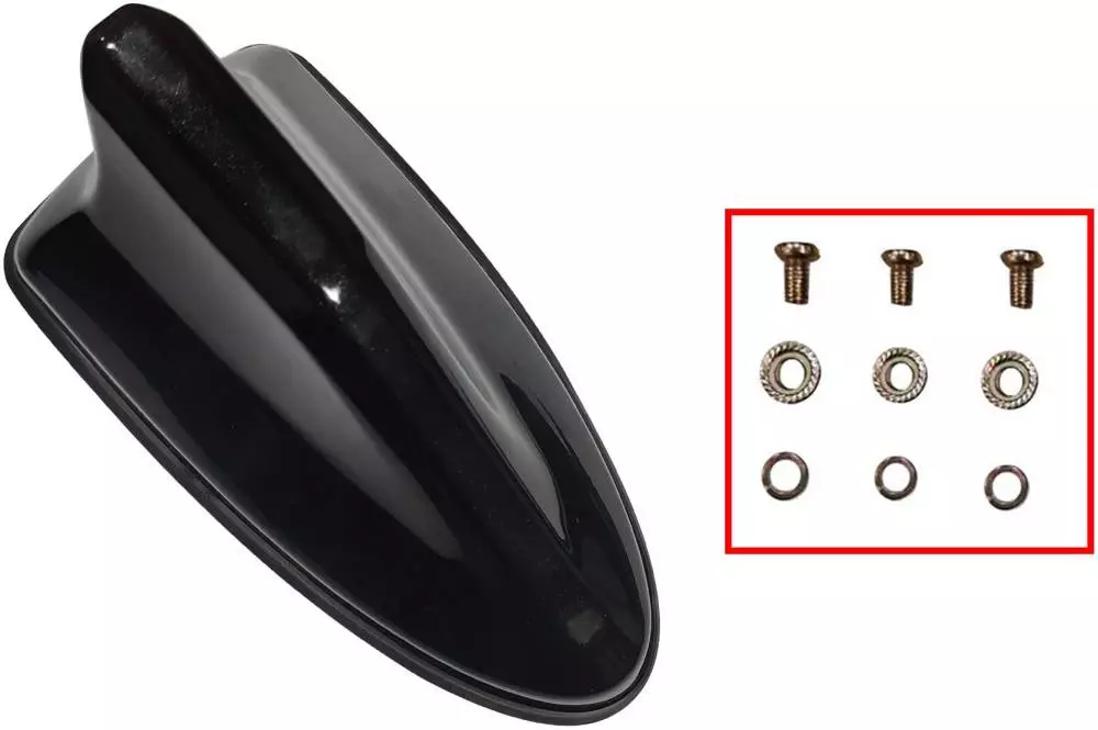 Auto Pearl Premium Quality Car Black Shark Fin Replacement Signal Receiver FA11 Hidden Vehicle Antenna