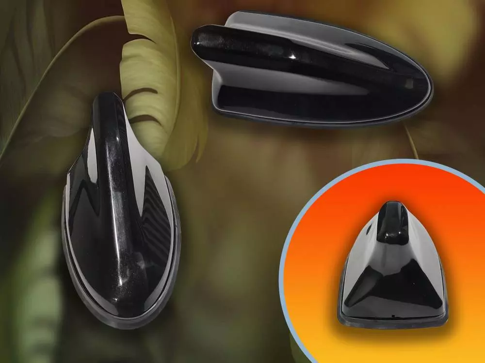 Auto Pearl Premium Quality Car Black Shark Fin Replacement Signal Receiver FA11 Hidden Vehicle Antenna