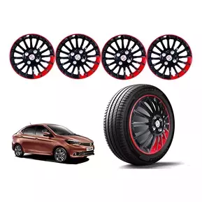 Auto Pearl BR22 R13 Press Type Wheel Hubcap with Retention Ring 33.02 cm (13 Inch) for Tata Tiago XE Petrol (Pack of 4 Pcs)