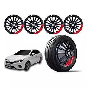 Buy Auto Pearl 381 mm(15 Inch) (4 Pcs) BR10 Press Type Fitting Car