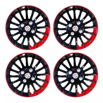 Auto Pearl R13 Press Type Wheel Hubcap with Retention Ring 33.02 cm (13 Inch) for Tata Tiago 1.2 Revotron XB (Pack of 4 Pcs)