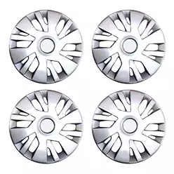Auto Pearl Premium Quality Car Full Caps Silver 35.56 cm (14 Inch) Wheel Cover For Tata Vista (Pack of 4 Pcs)