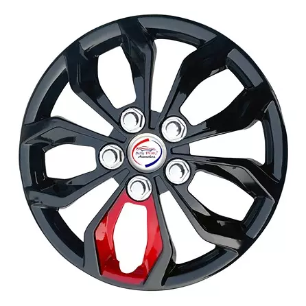 Auto Pearl Blk12 R13 Press Type Wheel Hubcap with Retention Ring 33.02 cm (13 Inch) for Maruti Suzuki Eeco (Pack of 4 Pcs)
