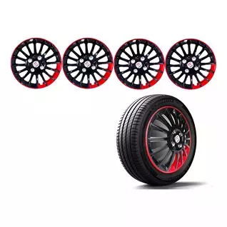 Auto Pearl BR29 R13 Press Type Wheel Hubcap with Retention Ring 33.02 cm (13 Inch) for Universal For Car Universal For Car (Pack of 4 Pcs)