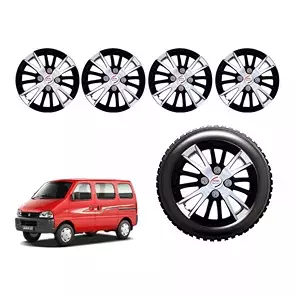 Auto Pearl CSDC12 R13 Press Type Wheel Hubcap with Retention Ring 33.02 cm (13 Inch) for Maruti Suzuki Eeco (Pack of 4 Pcs)