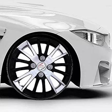 Auto Pearl CSDC12 R13 Press Type Wheel Hubcap with Retention Ring 33.02 cm (13 Inch) for Maruti Suzuki Eeco (Pack of 4 Pcs)