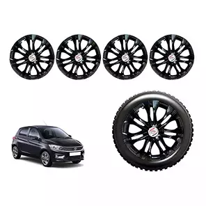 Auto Pearl InBK20 R13 Press Type Wheel Hubcap with Retention Ring 33.02 cm (13 Inch) for Tata Tiago 1.2 Revotron XB (Pack of 4 Pcs)
