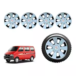Auto Pearl WaSLBK12 R13 Press Type Wheel Hubcap with Retention Ring 33.02 cm (13 Inch) for Maruti Suzuki Eeco (Pack of 4 Pcs)