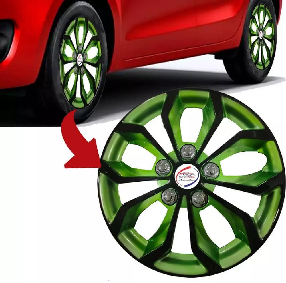 Auto Pearl R13 Press Type With Retention Ring PTAC904 Wheel Cover for Santro Xing38.1 cm