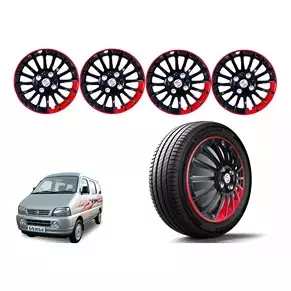 Auto Pearl BR23 R13 Press Type Wheel Hubcap with Retention Ring 33.02 cm (13 Inch) for Maruti Suzuki Versa (Pack of 4 Pcs)