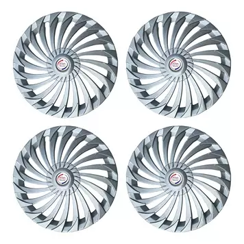 Auto Pearl HuSL01 R14 Press Type Wheel Hubcap with Retention Ring 35.56 cm (14 Inch) for Accent (Pack of 4 Pcs)