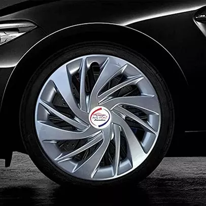 Auto Pearl ErSIL23 R15 Press Type Wheel Hubcap with Retention Ring 381 mm(15 Inch) for Maruti Suzuki Gypsy King (Pack of 4 Pcs)