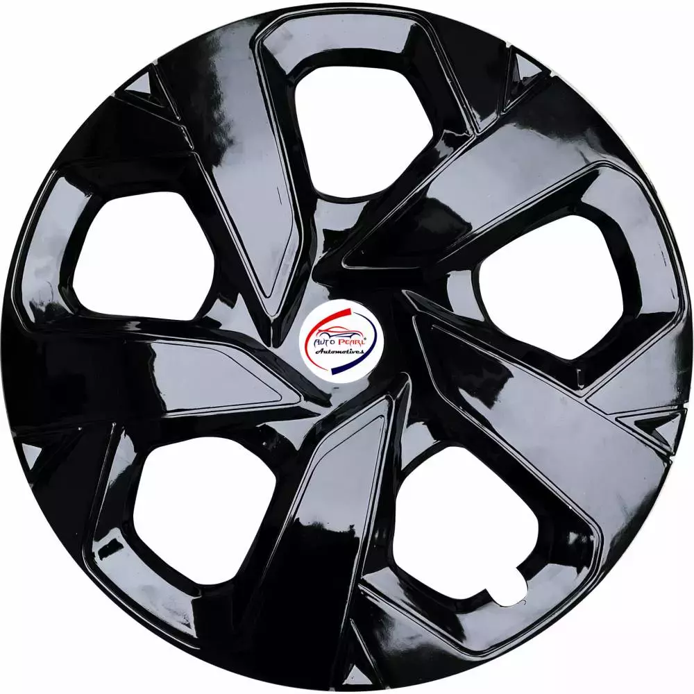 Auto Pearl B50 R15 r 381 mm(15 Inch) ess Type Wheel Hubcap with Retention Ring Glossy Black Wheel Cover for Maruti XL6 Alpha Petrol (Set of 4)
