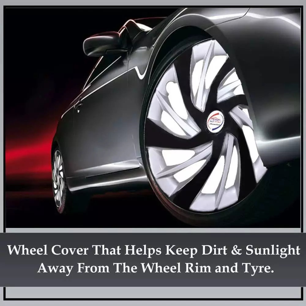 Auto Pearl R13 Press Type With Retention Ring PTAC577 Wheel Cover for Santro Xing38.1 cm