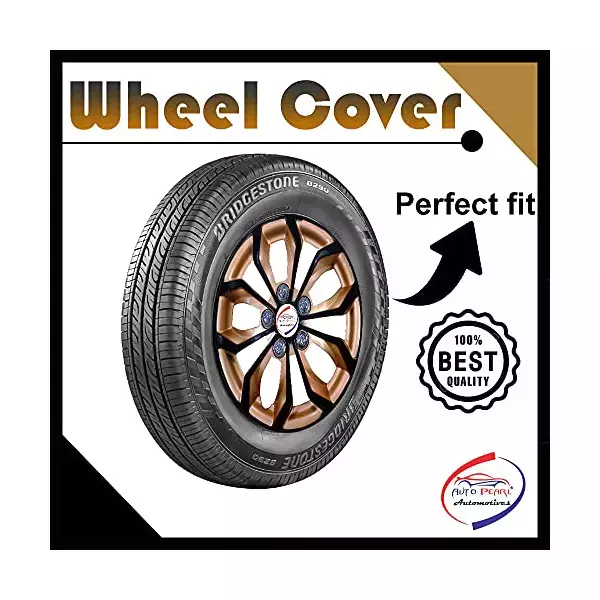 Auto Pearl Premium 381 mm(15 Inch) (Set of 4 Pcs) Press Type Hubcap Wheel Cover Replacements for Innova